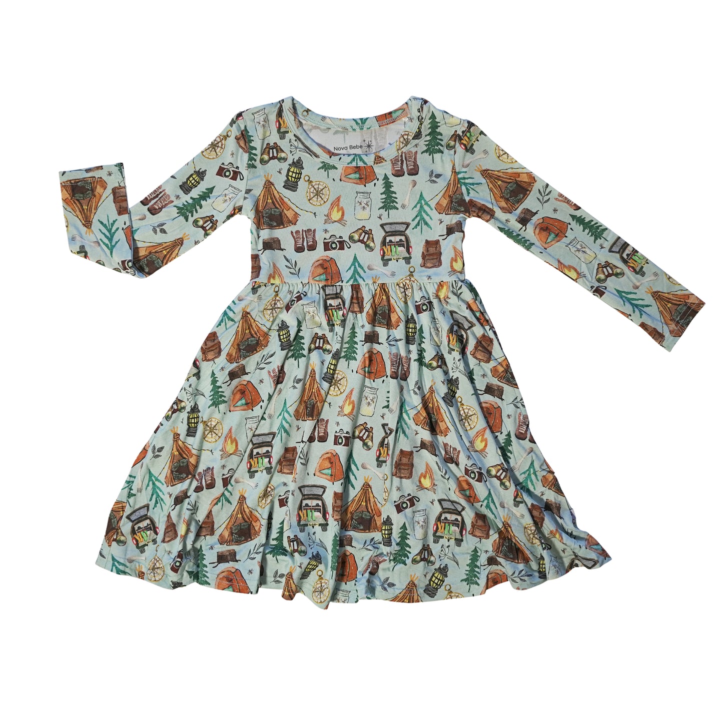 Print Twirl Dress | Twirl Dress with Pockets | Nova Bebe